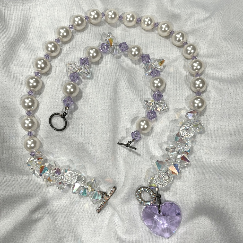 Swarovski custom necklace and bracelet